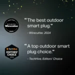 Kasa Smart Outdoor Plug EP40, weatherproof, 2 sockets, works with Alexa & Google Home.