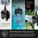 Kasa Smart Outdoor Plug EP40, weatherproof, 2 sockets, works with Alexa & Google Home.