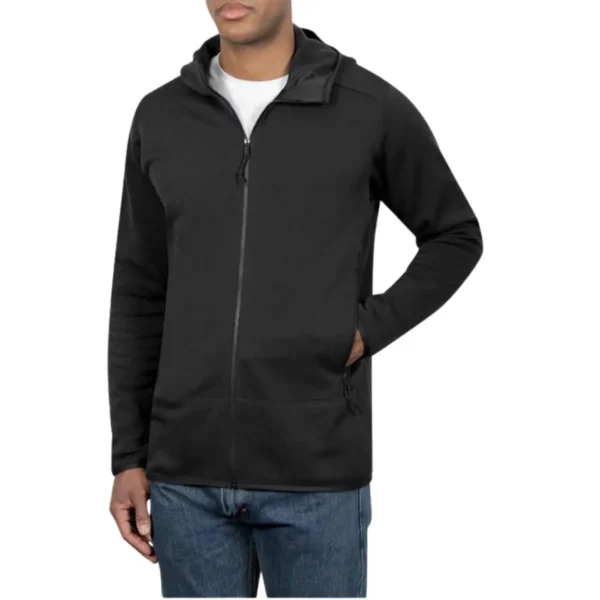 Stylish Kirkland Signature men's zip-up hoodie. Perfect for comfort and casual style.