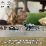 LEGO Indiana Jones and the Last Crusade Fighter Plane Chase (77012) building set. 387 pieces, 3 minifigures.