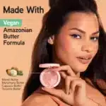Beauty Brand Matte Monoi Butter Blush in Rose, luxurious matte finish, creamy texture, natural flush of color.