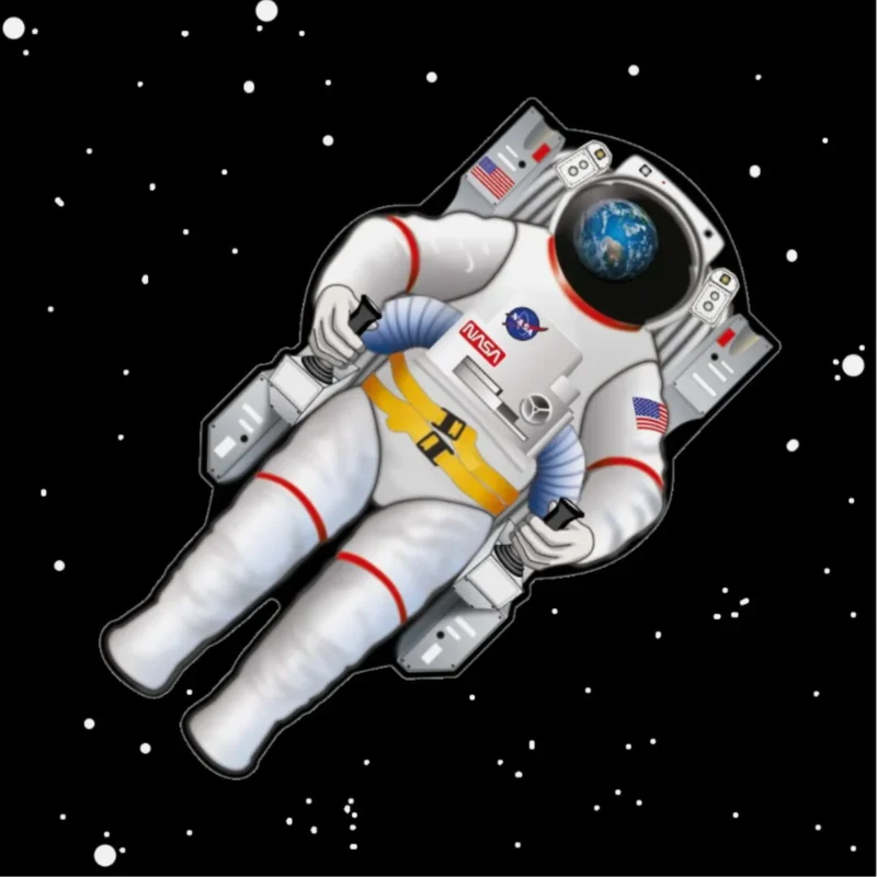 Two black MicroDiamond 10-inch Astronaut kites with vibrant skytails, ready for flight.