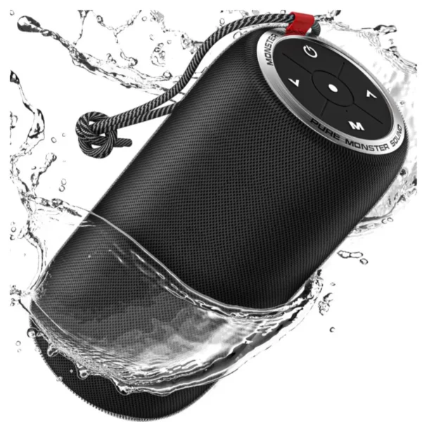Monster S310 Bluetooth Speaker - Black, portable, 360° sound, 24-hour battery
