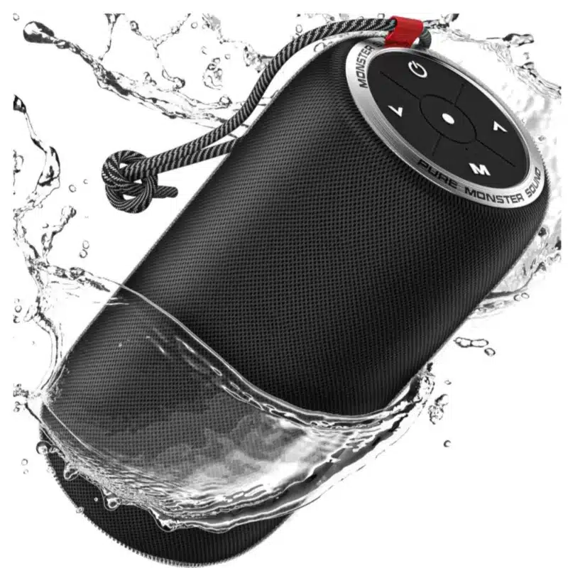 Monster S310 Bluetooth Speaker - Black, portable, 360° sound, 24-hour battery