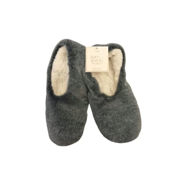 Slipper socks with grippers M/L (8-10)