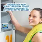 OdoBan Fresh Linen Odor Absorber, 414ml, white solid, eliminates odors, long-lasting fragrance.