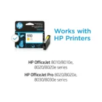Genuine HP 910 Yellow Ink Cartridge compatible with HP OfficeJet 8010, 8020 series printers.