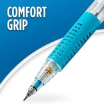 Four Paper Mate Clearpoint 0.7mm mechanical pencils in assorted colors, break-resistant lead, ideal for school, art, and drawing.