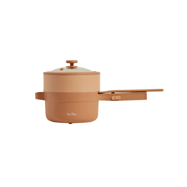Silver Perfect Power Pot™ 6-quart electric pressure cooker with digital display and multiple functions.
