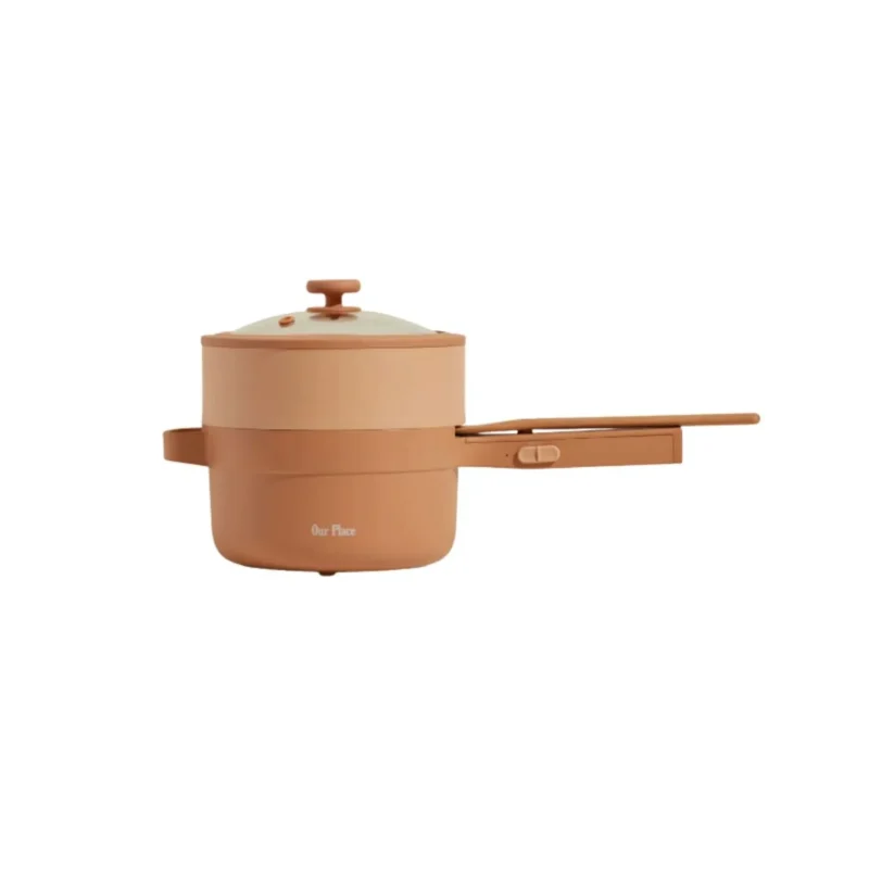 Silver Perfect Power Pot™ 6-quart electric pressure cooker with digital display and multiple functions.