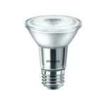 3-pack Philips 50W equivalent LED PAR20 bulbs, daylight 5000K, dimmable, long-lasting.