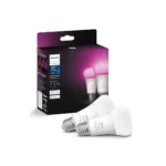 Philips Hue 800LM Colored Smart Light Bulb, illuminating a Toronto home.