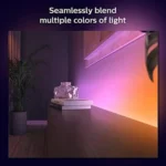 Philips Hue Bluetooth Gradient Ambiance Smart Light Strip 3ft Extension, white, compatible with Apple HomeKit & Google Home.