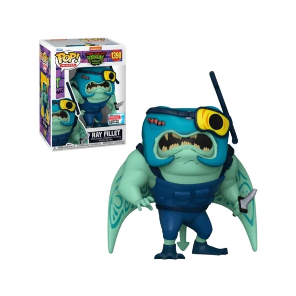 Limited Edition Pop! Movies TMNT Mutant Mayhem Ray Fillet figure