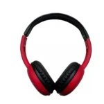 Red and yellow Pringles-branded over-ear headphones. Comfortable and stylish.