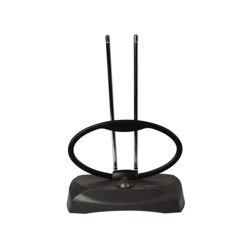 RCA UHF/VHF Adjustable 48km Indoor 4K HDTV Antenna - Black. Enjoy crystal-clear TV reception.