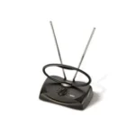 RCA UHF/VHF Adjustable 48km Indoor 4K HDTV Antenna - Black. Enjoy crystal-clear TV reception.