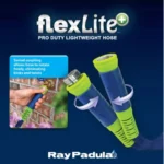 Ray Padula 50ft Green FlexLite Lightweight Garden Hose with Brass Fittings