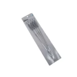 Four Room Essentials metal grilling skewers, 18.74 inches long, perfect for grilling vegetables, meat, and kebabs.