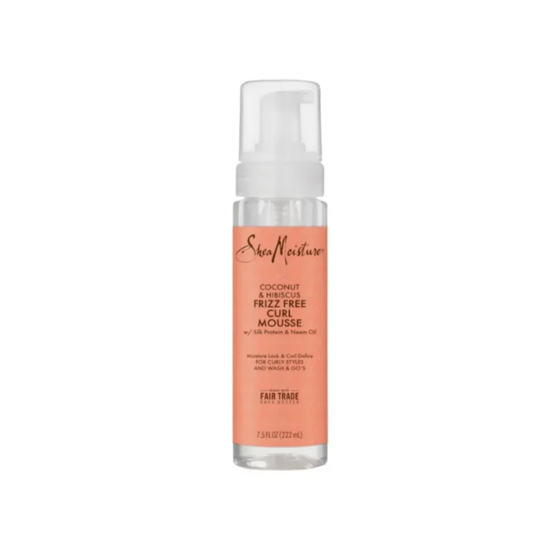 SheaMoisture Coconut & Hibiscus Curl Mousse for frizz-free, bouncy curls. Shop now!