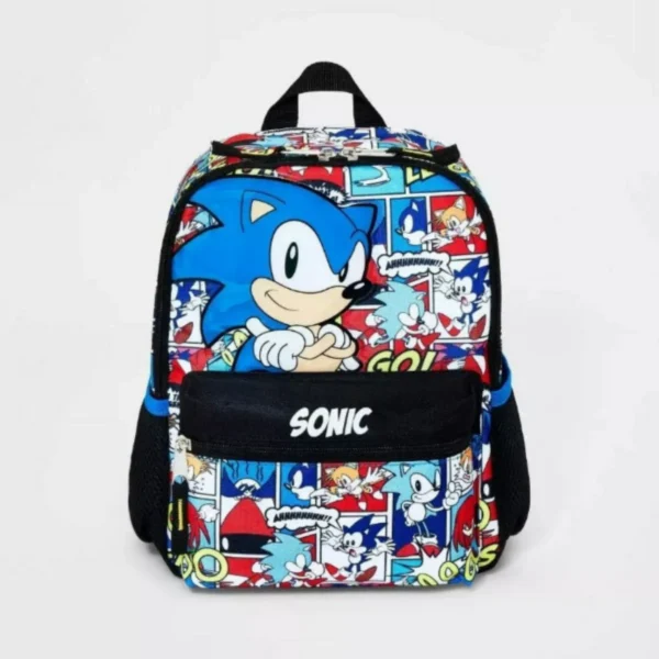 Adorable Sonic the Hedgehog comic mini backpack, perfect for kids. Shop now at Promote Local!