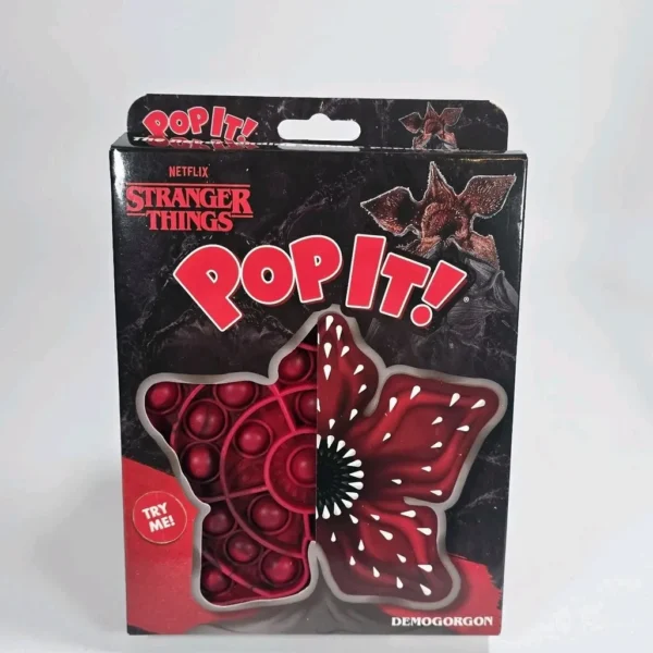 Stranger Things Demogorgon Pop It Fidget Toy in excellent condition. A must-have for collectors!