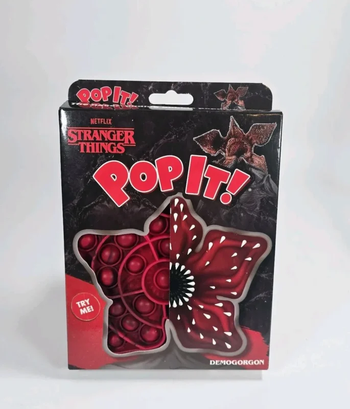 Stranger Things Demogorgon Pop It Fidget Toy in excellent condition. A must-have for collectors!