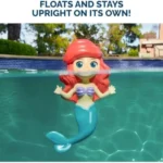 Swimways Disney Princess Ariel Floatin' Figure pool toy floating upright in a pool