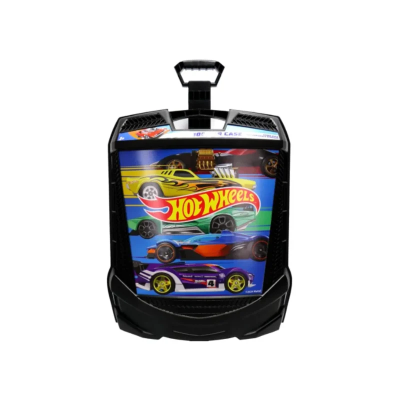 Tara Toy Hot Wheels 100-Car Rolling Storage Case with Retractable Handle. Organize your child's collection today!