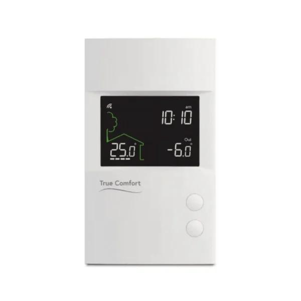 True Comfort Electronic Thermostat - White, energy-efficient, easy DIY installation