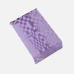 Purple check Vivitar acrylic laptop stand, portable for car, travel, bed.