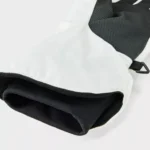 Off-white All in Motion waterproof ski mittens, size L/XL, with adjustable wrist strap and textured palm for superior grip.