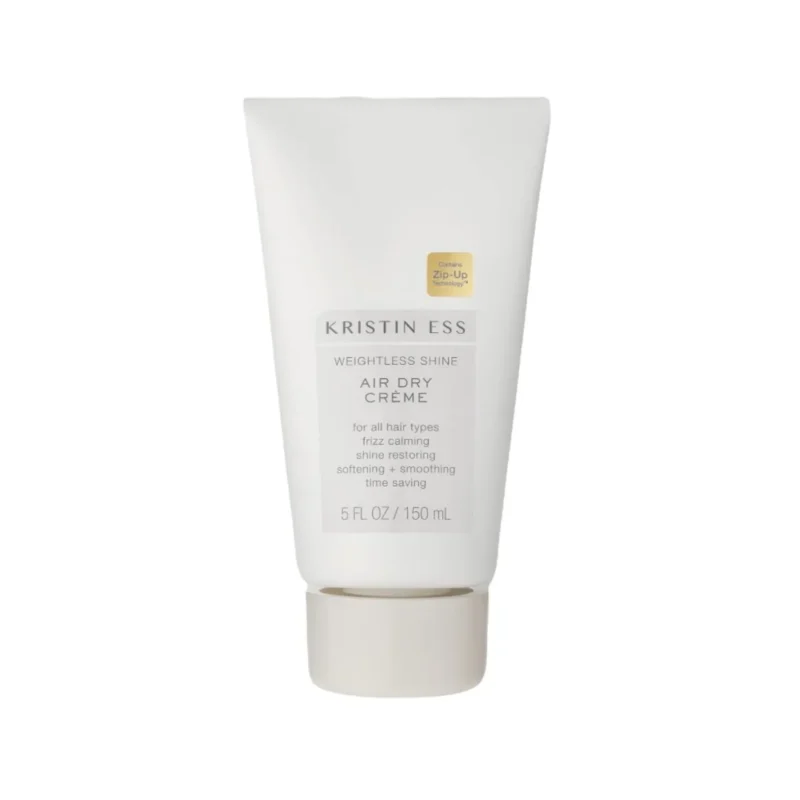 Kristin Ess Weightless Shine Air Dry Creme, 5oz, for effortless, bouncy curls.