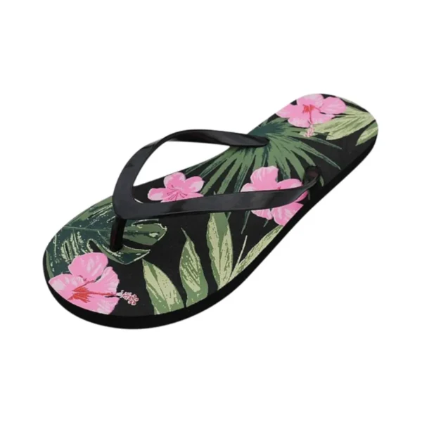Women's comfortable bohemian floral print flip flops, perfect for summer. Shop now!