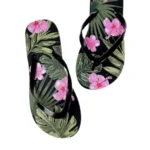 Women's comfortable bohemian floral print flip flops, perfect for summer. Shop now!