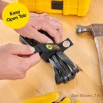 Four black Wrap-It heavy-duty 7-inch storage straps, perfect for organizing your home or workspace.