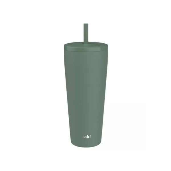 Zak Designs 30 fl oz Stainless Steel Straw Tumbler, keeping drinks cold all day. Available for local pickup!