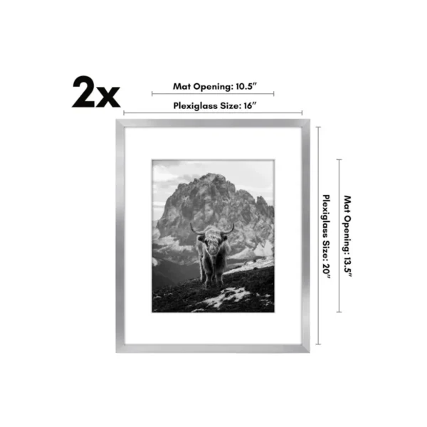 Americanflat Picture Frame on modern gallery wall Close-up of Americanflat Picture Frame detailing Americanflat Picture Frame with mat and photo insert Americanflat Picture Frame hanging in living room Gift-ready packaging for Americanflat Picture Frame