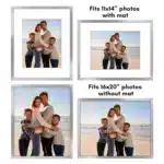 Americanflat Picture Frame on modern gallery wall Close-up of Americanflat Picture Frame detailing Americanflat Picture Frame with mat and photo insert Americanflat Picture Frame hanging in living room Gift-ready packaging for Americanflat Picture Frame