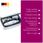 Beurer health device for home wellness Beurer health device close-up product image Beurer health device in use at home Beurer health device packaging and accessories Beurer health device controls and display