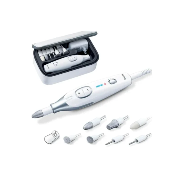 Beurer health device for home wellness Beurer health device close-up product image Beurer health device in use at home Beurer health device packaging and accessories Beurer health device controls and display