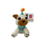 Birthday Pugs Plush by American Greetings stuffed animal Birthday Pugs Plush close-up of cute pug face Birthday Pugs Plush soft fabric texture and details Birthday Pugs Plush gift-ready collectible toy Birthday Pugs Plush tag and branding by American Greetings
