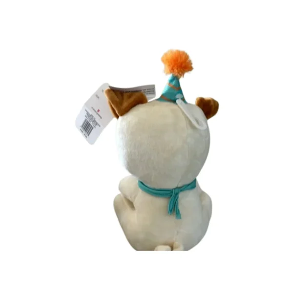 Birthday Pugs Plush by American Greetings stuffed animal Birthday Pugs Plush close-up of cute pug face Birthday Pugs Plush soft fabric texture and details Birthday Pugs Plush gift-ready collectible toy Birthday Pugs Plush tag and branding by American Greetings