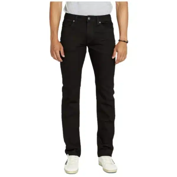Buffalo David Bitton black jeans 40x32 front view Buffalo David Bitton black jeans 40x32 back pockets Buffalo David Bitton black jeans 40x32 slim straight fit Buffalo David Bitton black jeans 40x32 stretch denim Buffalo David Bitton black jeans 40x32 size tag detail