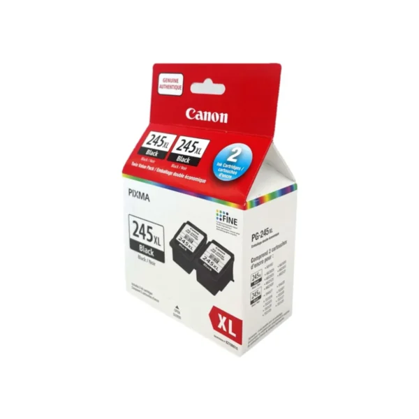 Canon PG-245XL HIGH Yield Twin Ink Cartridge Value Pack, Black, 2-Pack
