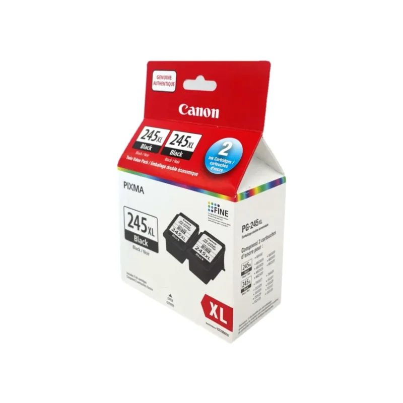 Canon PG-245XL HIGH Yield Twin Ink Cartridge Value Pack, Black, 2-Pack