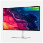 Dell 27 Plus 4K Monitor front view in ash white finish Dell 27 Plus 4K Monitor showcasing 120Hz IPS panel Dell 27 Plus 4K Monitor with AMD FreeSync Premium Dell 27 Plus 4K Monitor sRGB 99% color accuracy Dell 27 Plus 4K Monitor with ComfortView Plus and speakers