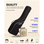 Donner music accessory product photo front view Donner music accessory in use by musician Close-up of Donner music accessory details Donner music accessory packaging and contents Donner music accessory size reference on desk