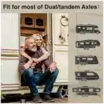 trailer scissor stabilizer rust-proof design by EPOARTIST trailer scissor stabilizer installed on travel trailer trailer scissor stabilizer close-up of durable construction trailer scissor stabilizer reducing sway during parking trailer scissor stabilizer compact, easy setup hardware