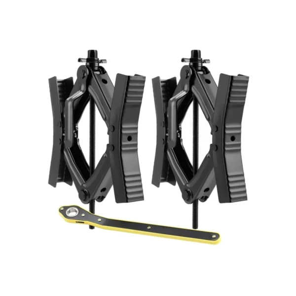 trailer scissor stabilizer rust-proof design by EPOARTIST trailer scissor stabilizer installed on travel trailer trailer scissor stabilizer close-up of durable construction trailer scissor stabilizer reducing sway during parking trailer scissor stabilizer compact, easy setup hardware